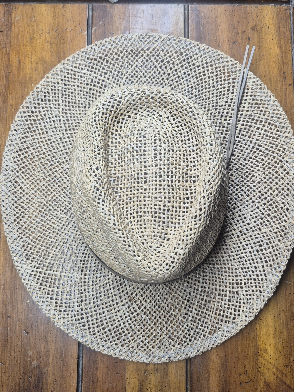 Men's Natural Straw Fedora Hat - Breathable Summer Accessory